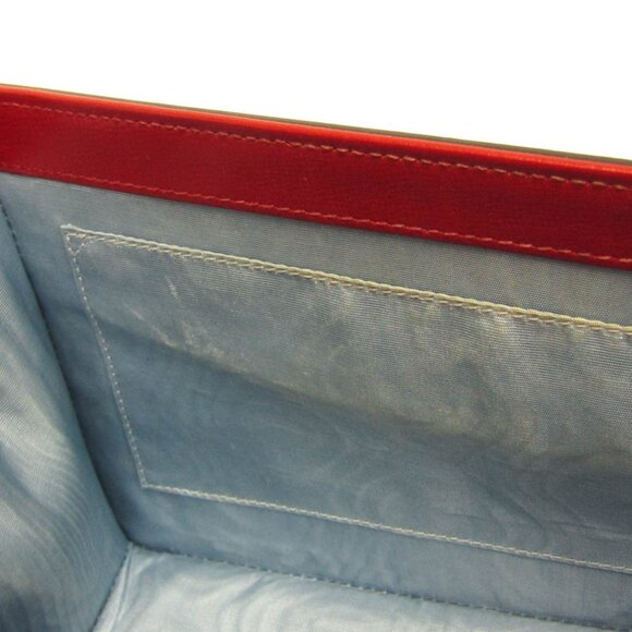 GUCCI Red Leather GG Marmont Shoulder Bag - Picture 15 of 16